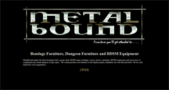 Desktop Screenshot of metalbound.com